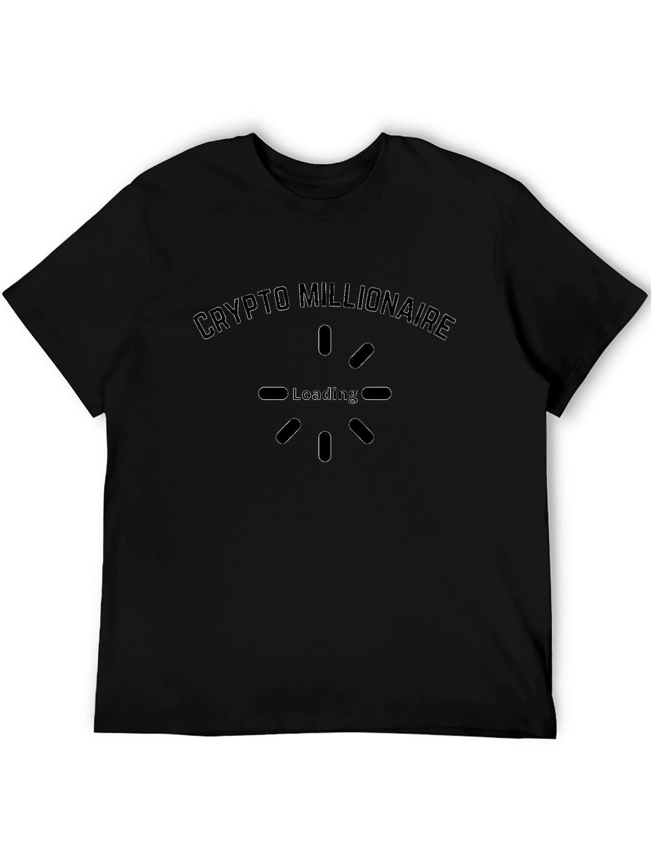 Crypto Millionaire Loading Black T-Shirt