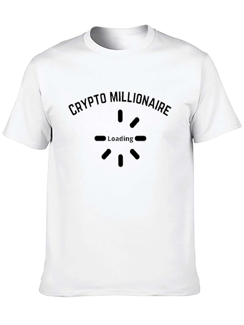 Crypto Millionaire Loading Black T-Shirt