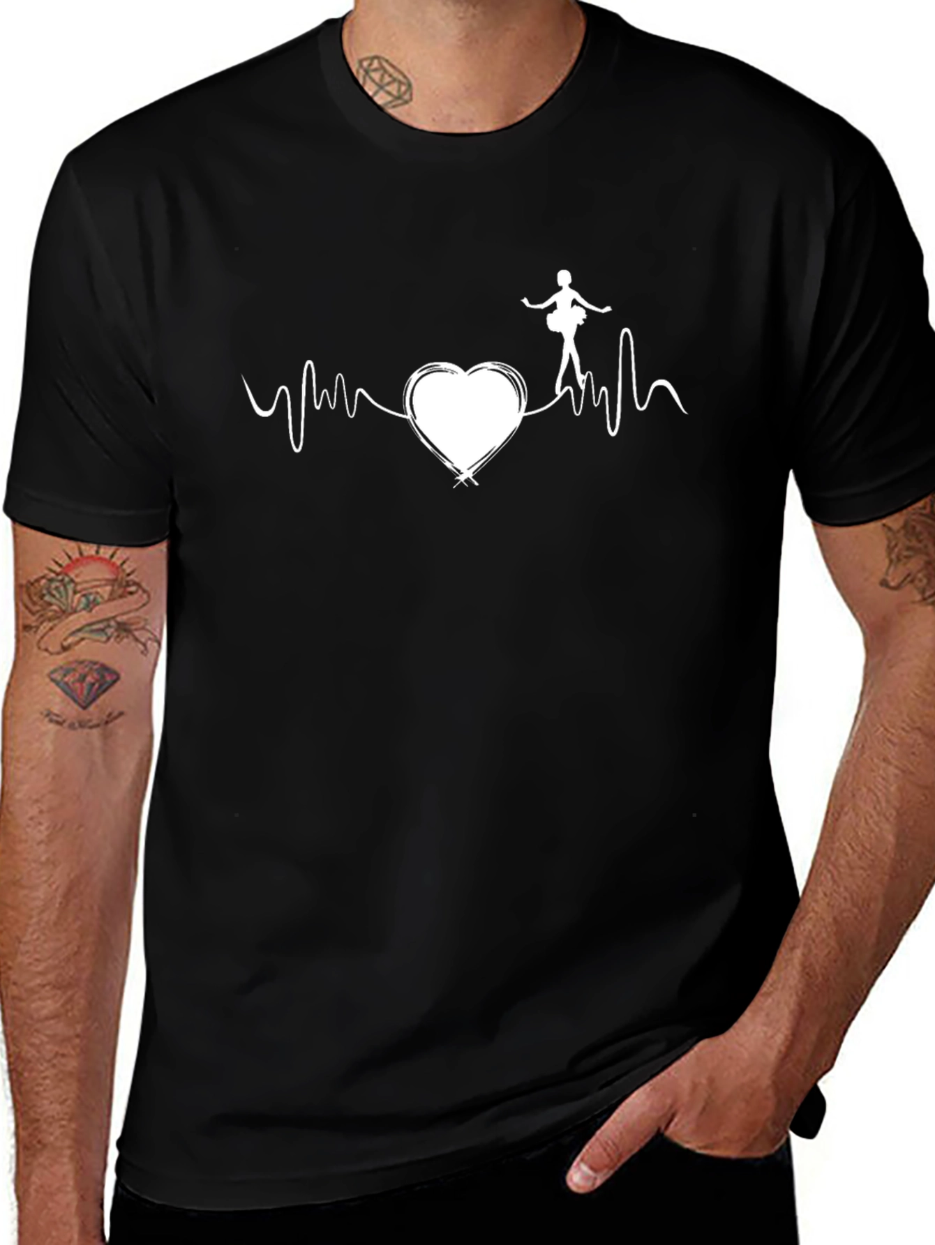 Ballerina Heartbeat Graphic Tee