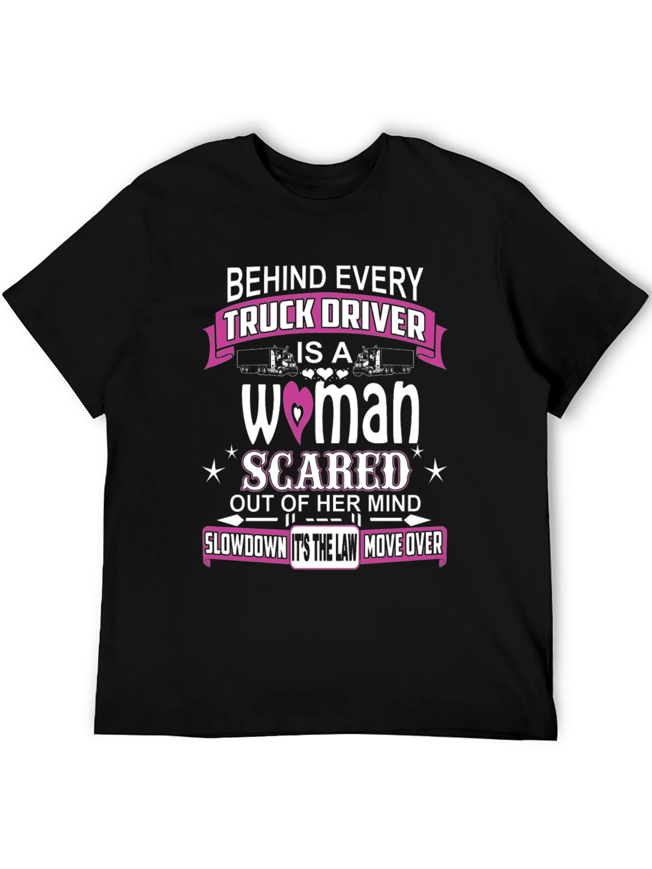Trucker Wife Graphic Tee - Scared Out of Her Mind