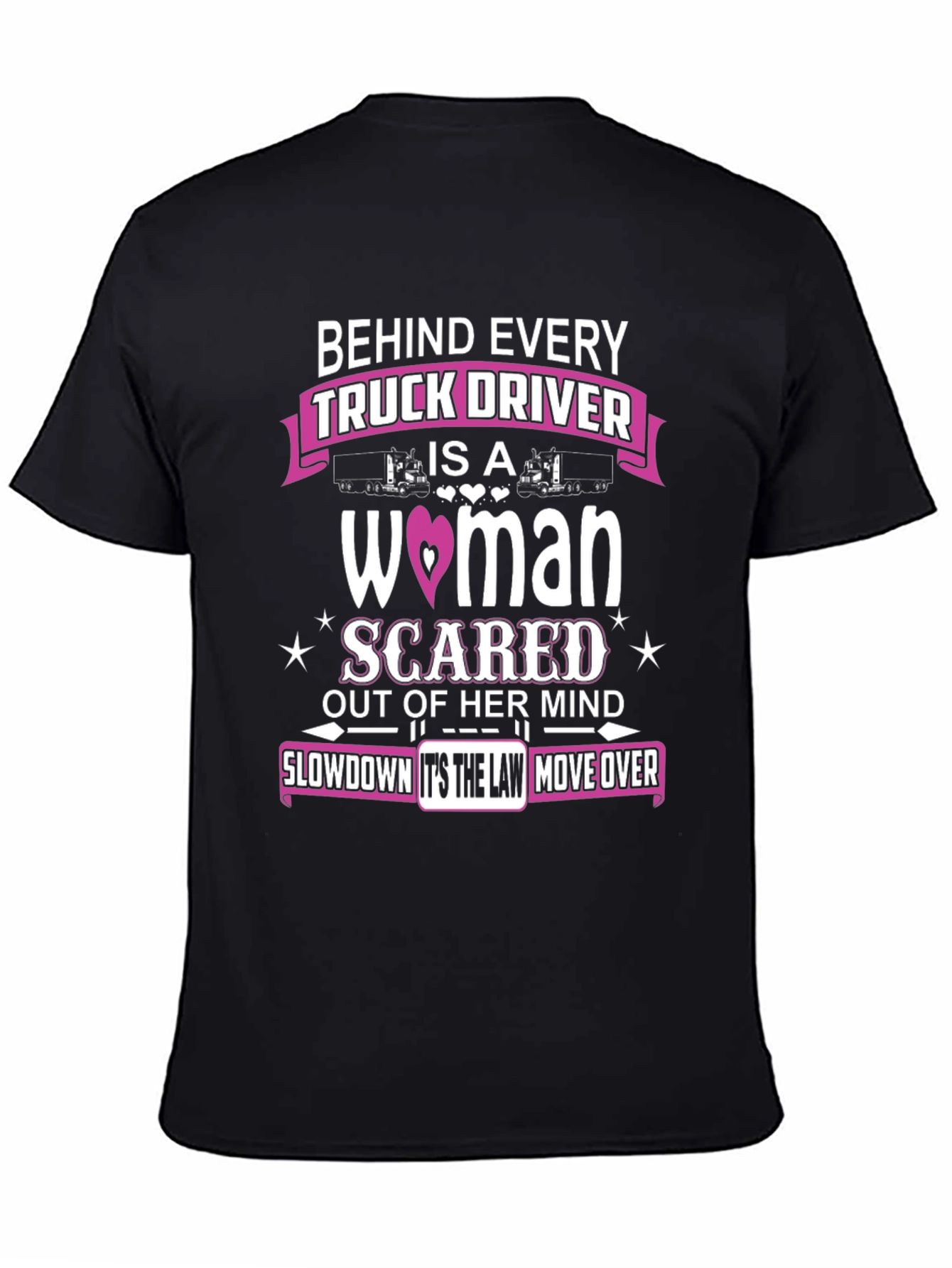 Trucker Wife Graphic Tee - Scared Out of Her Mind