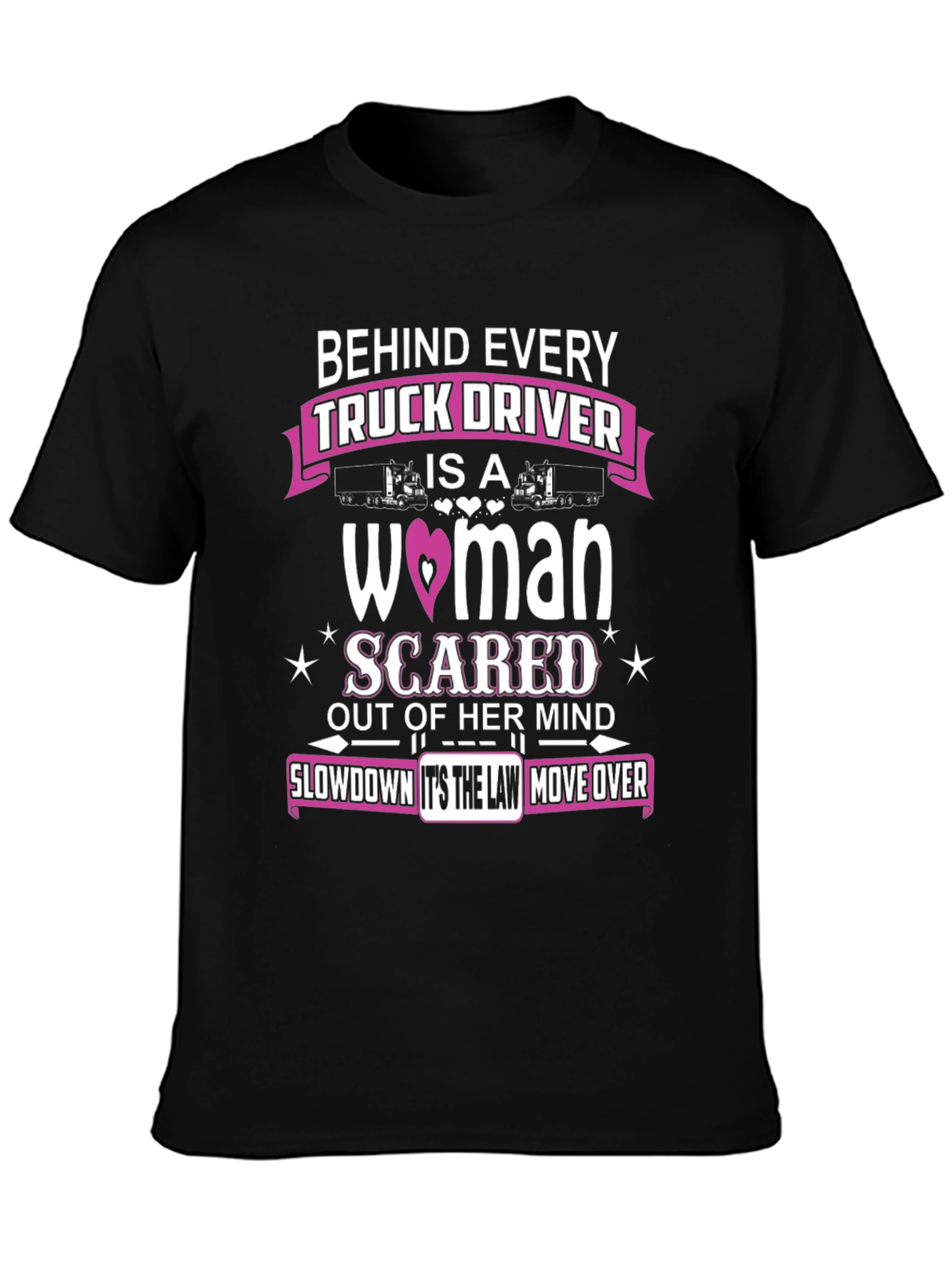 Trucker Wife Graphic Tee - Scared Out of Her Mind