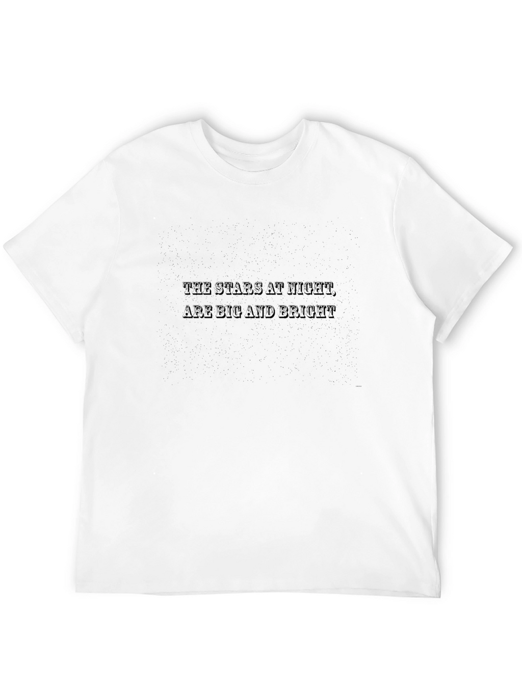 Stars at Night Graphic Tee - Classic Black T-Shirt