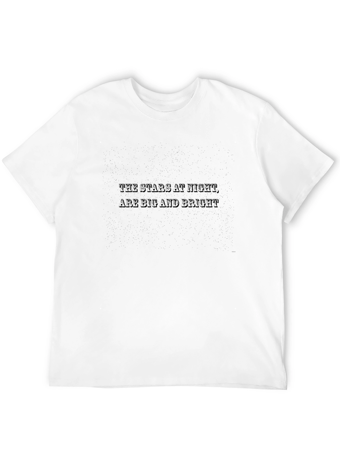 Stars at Night Graphic Tee - Classic Black T-Shirt