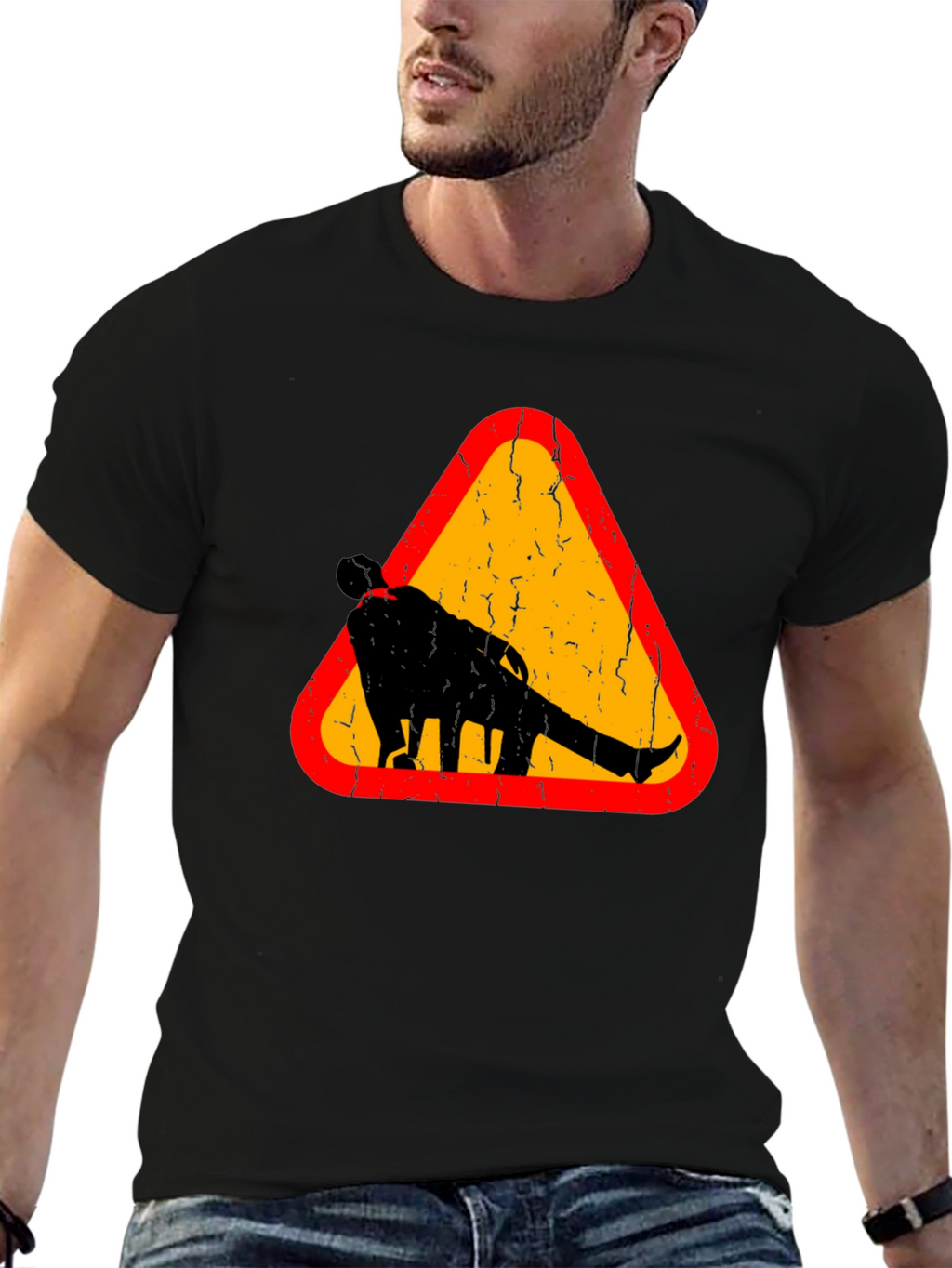 Warning Funny Walking Drunk Man T-Shirt