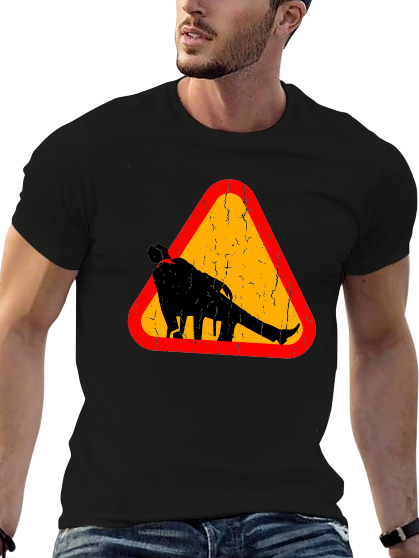 Warning Funny Walking Drunk Man T-Shirt