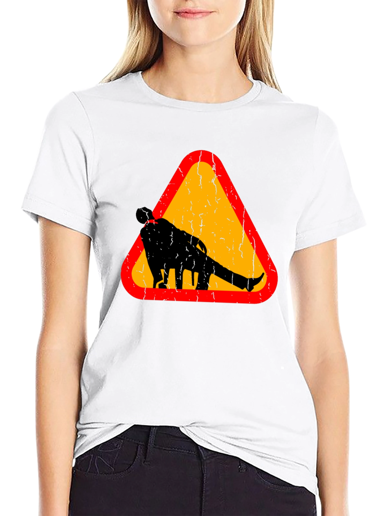 Warning Funny Walking Drunk Man T-Shirt