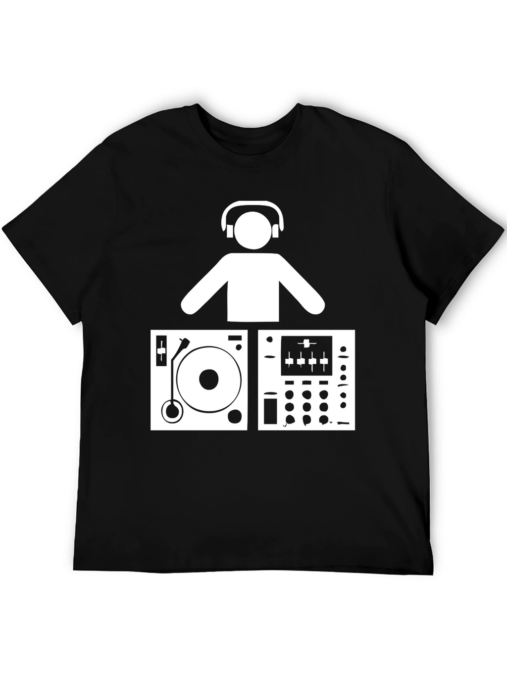 DJ Turntable Graphic T-Shirt - Music Lover Tee