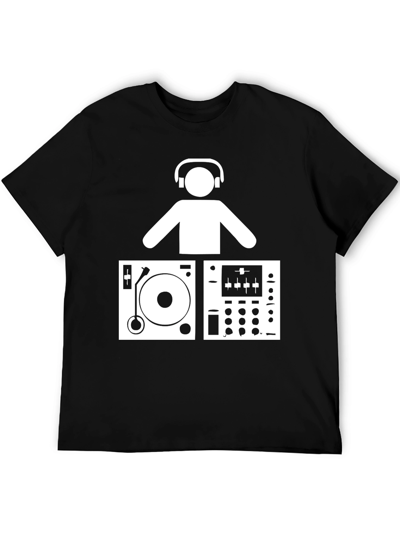 DJ Turntable Graphic T-Shirt - Music Lover Tee
