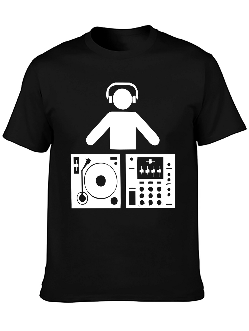 DJ Turntable Graphic T-Shirt - Music Lover Tee
