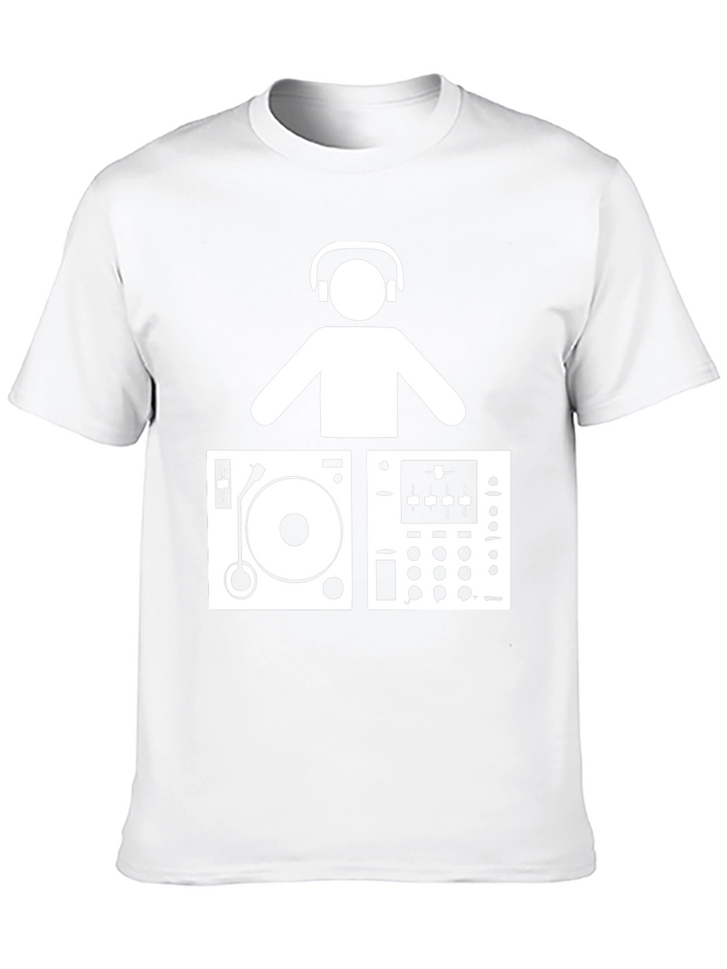 DJ Turntable Graphic T-Shirt - Music Lover Tee