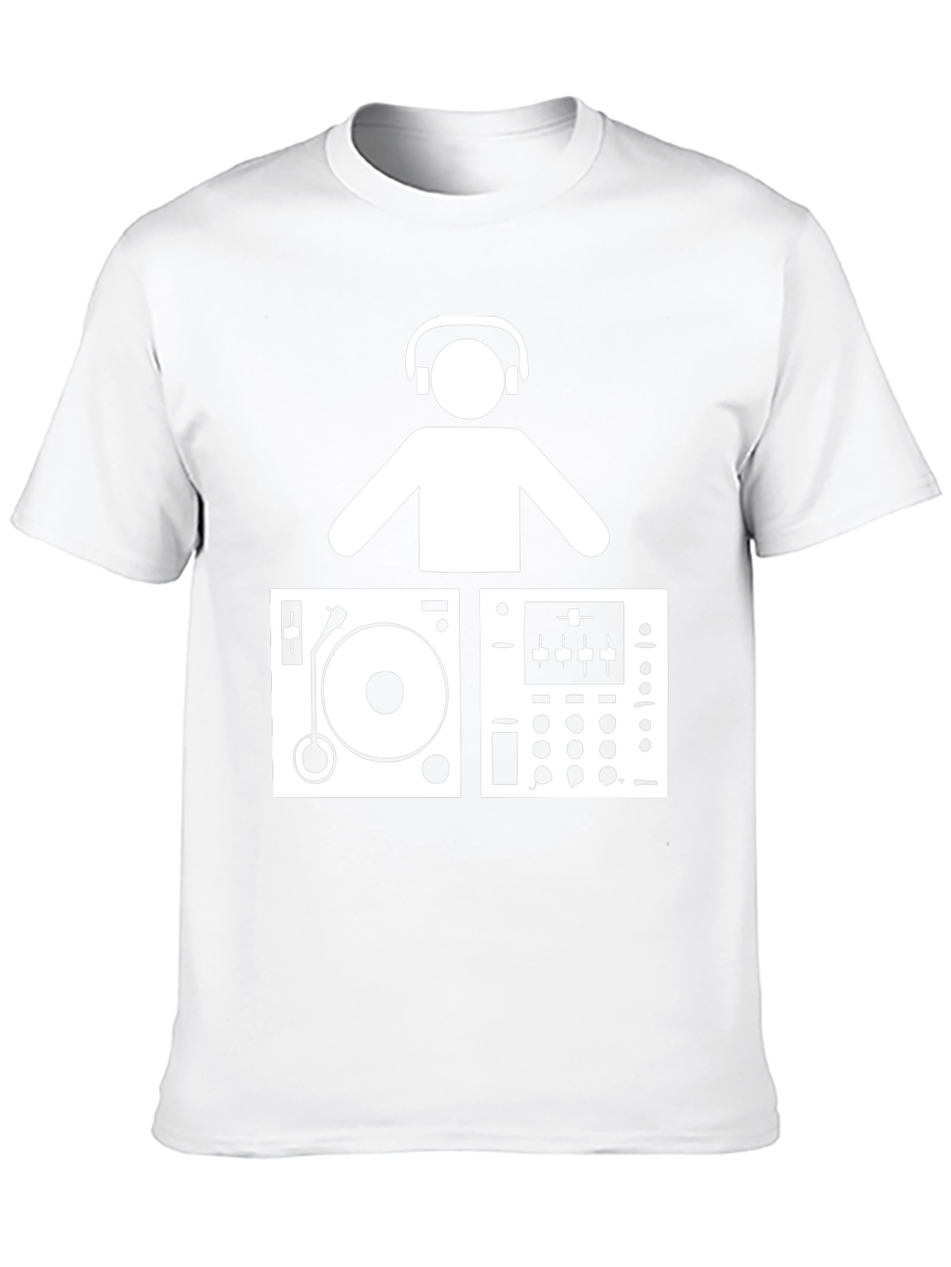 DJ Turntable Graphic T-Shirt - Music Lover Tee