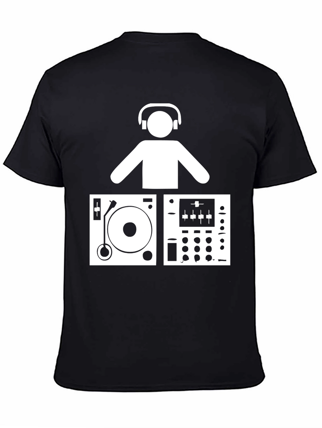 DJ Turntable Graphic T-Shirt - Music Lover Tee