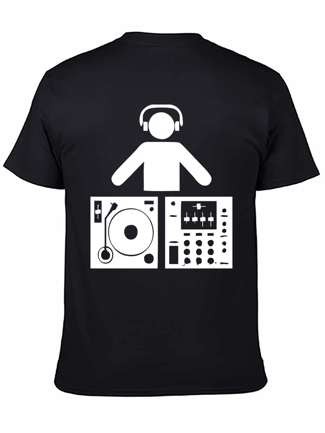 DJ Turntable Graphic T-Shirt - Music Lover Tee