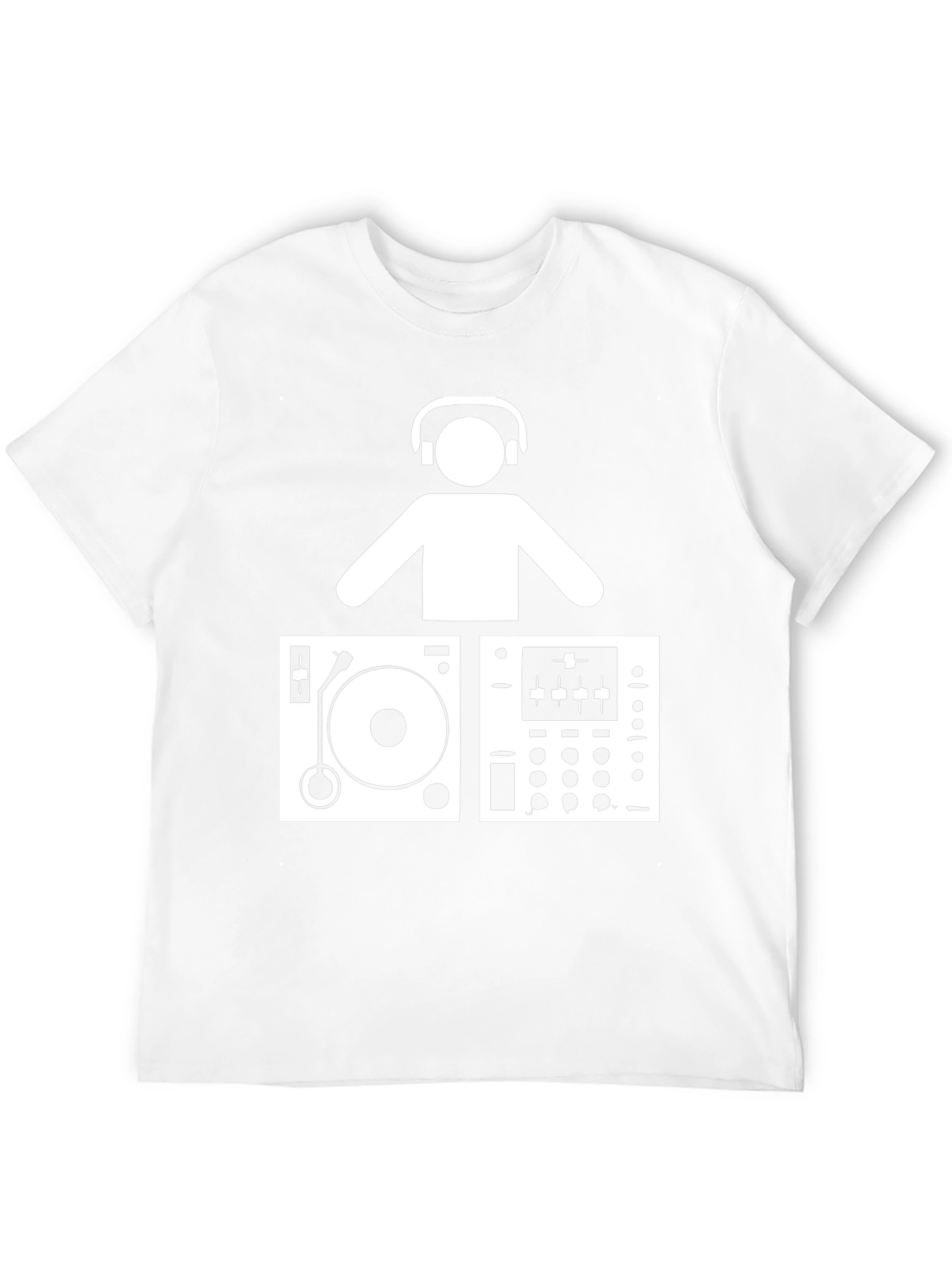 DJ Turntable Graphic T-Shirt - Music Lover Tee