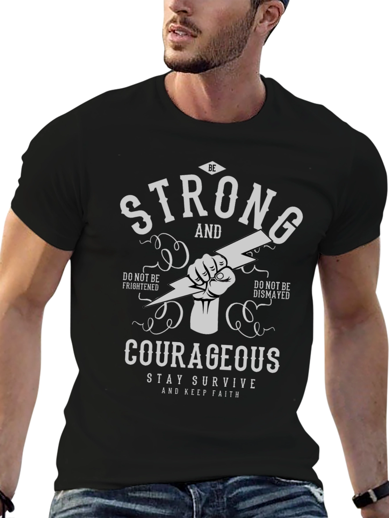 Be Strong and Courageous Graphic Tee