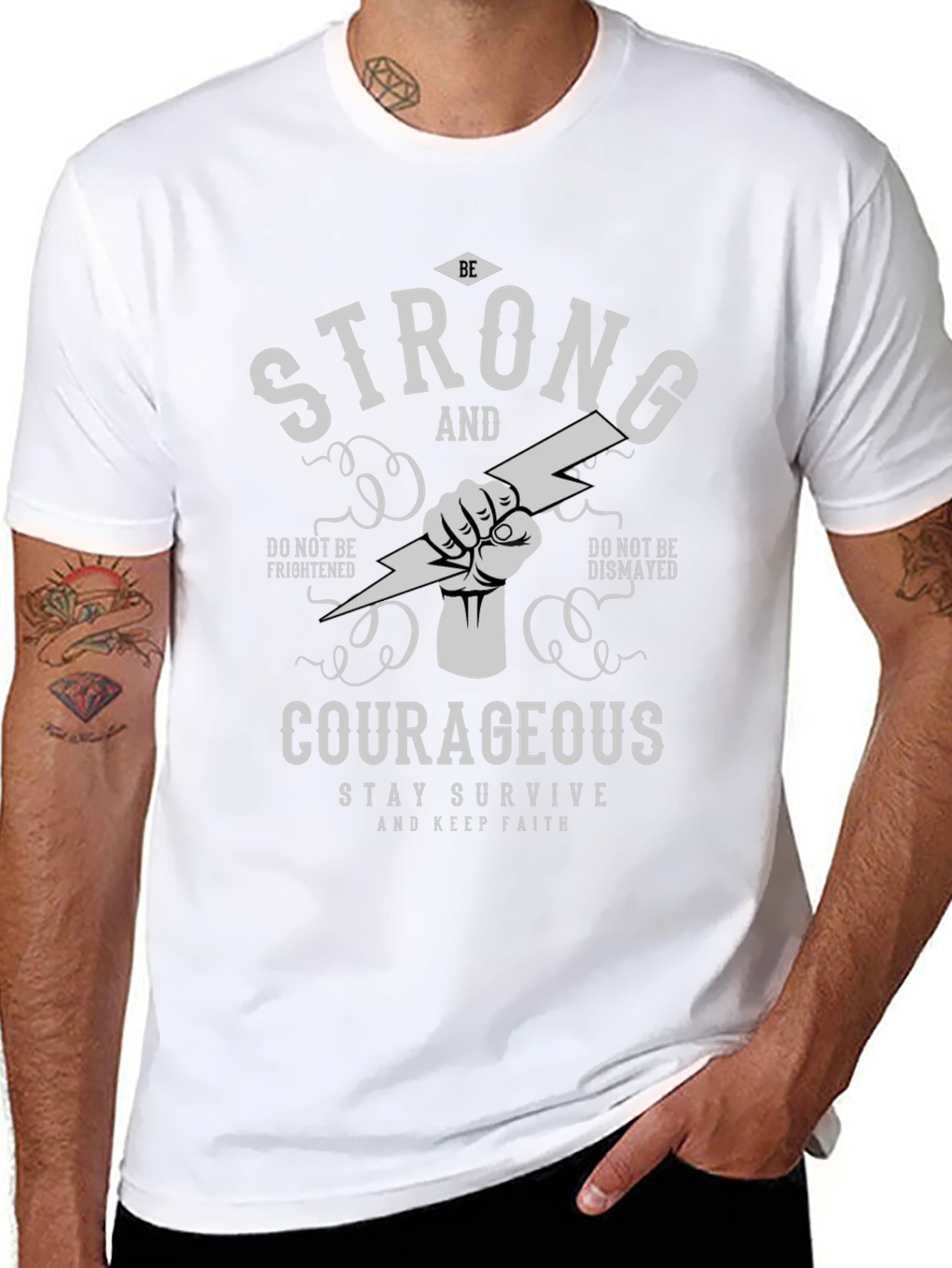 Be Strong and Courageous Graphic Tee