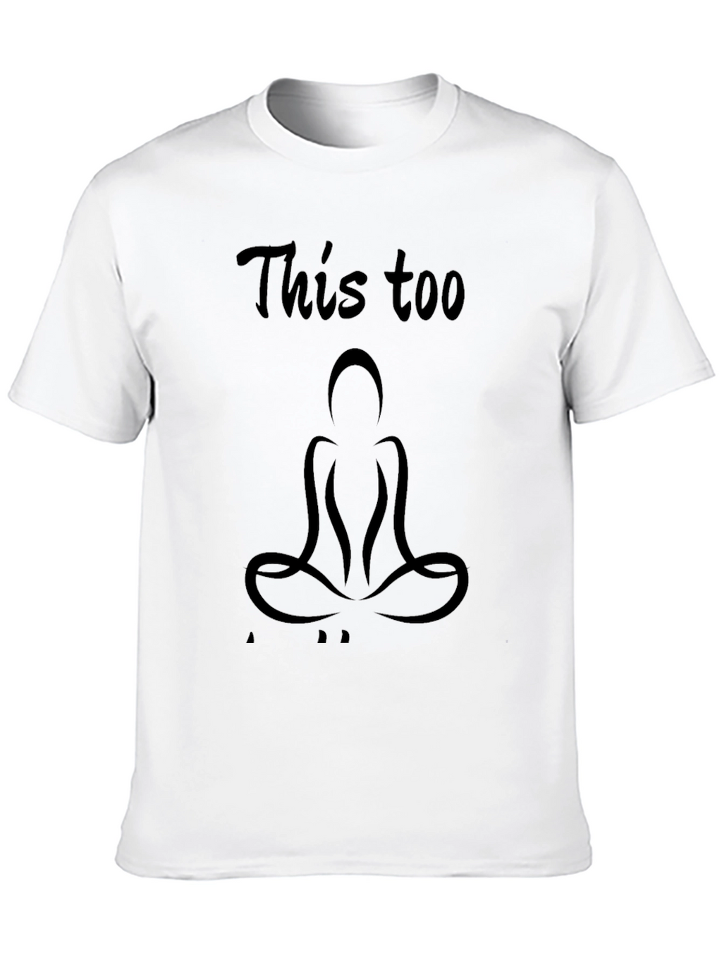 Mens Black This Too Graphic T-Shirt