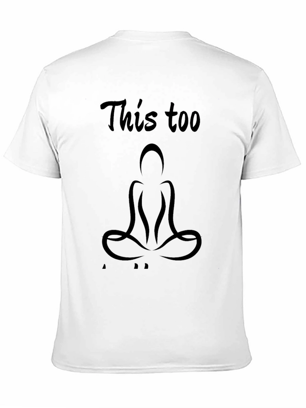 Mens Black This Too Graphic T-Shirt