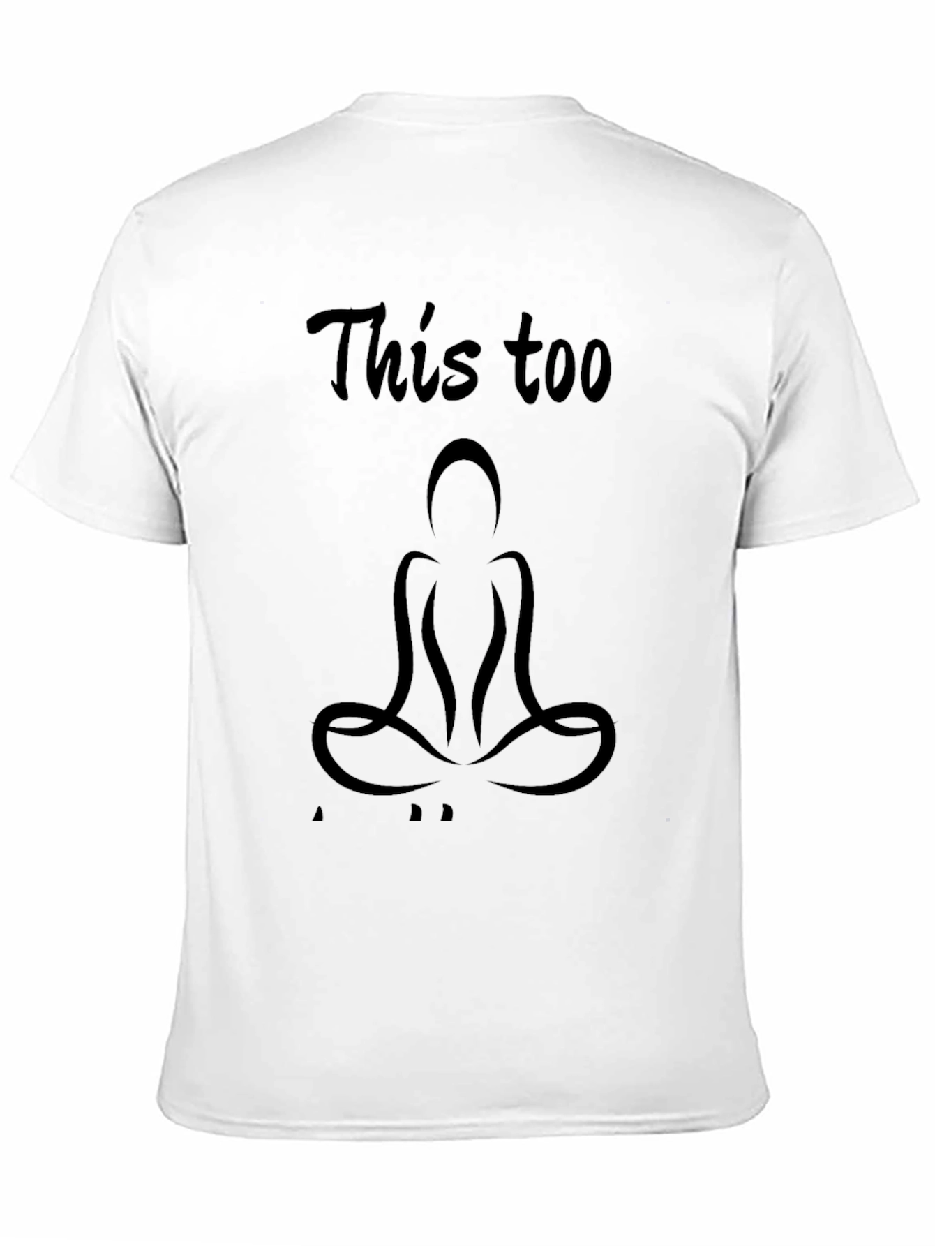 Mens Black This Too Graphic T-Shirt
