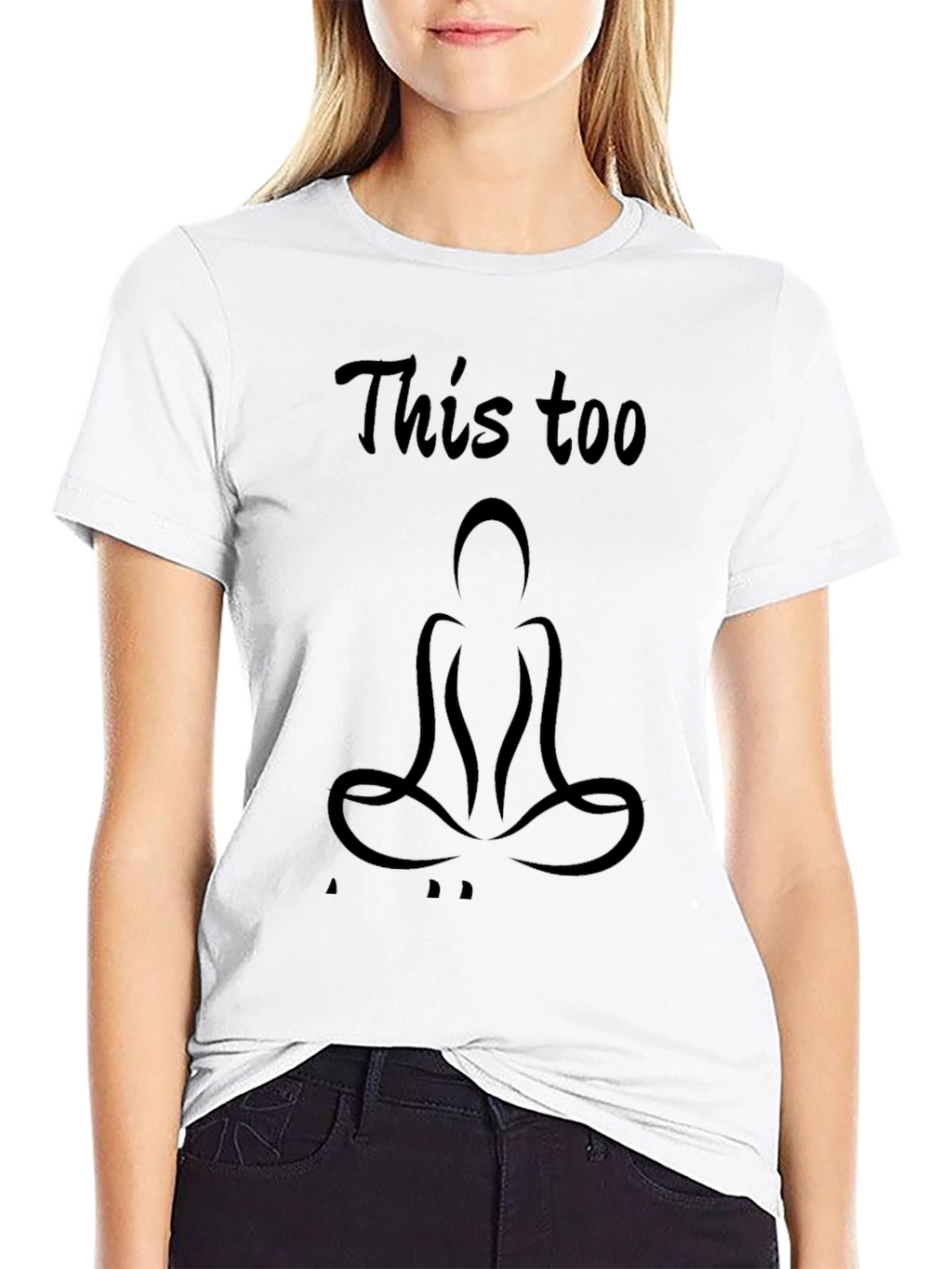 Mens Black This Too Graphic T-Shirt