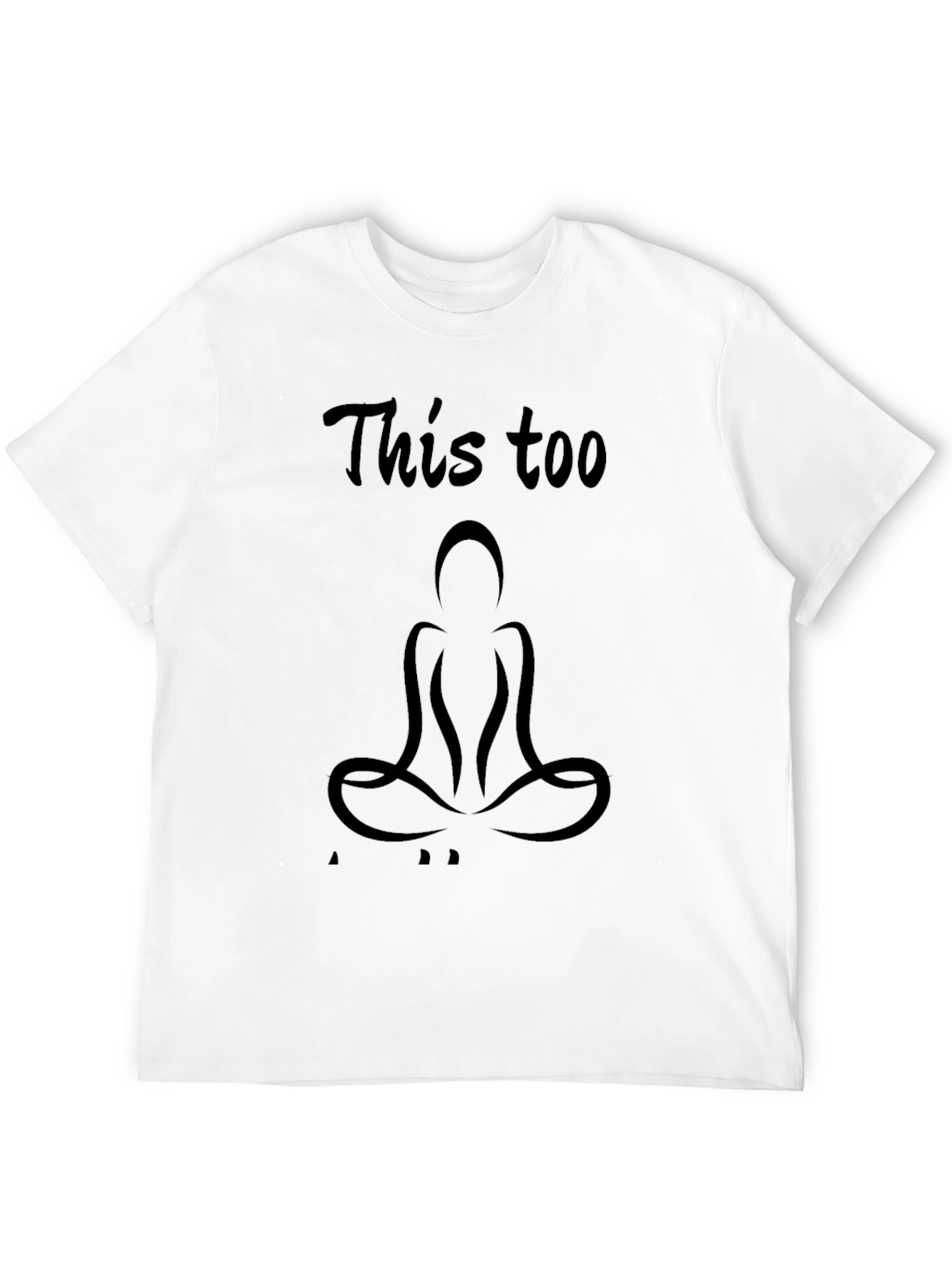 Mens Black This Too Graphic T-Shirt