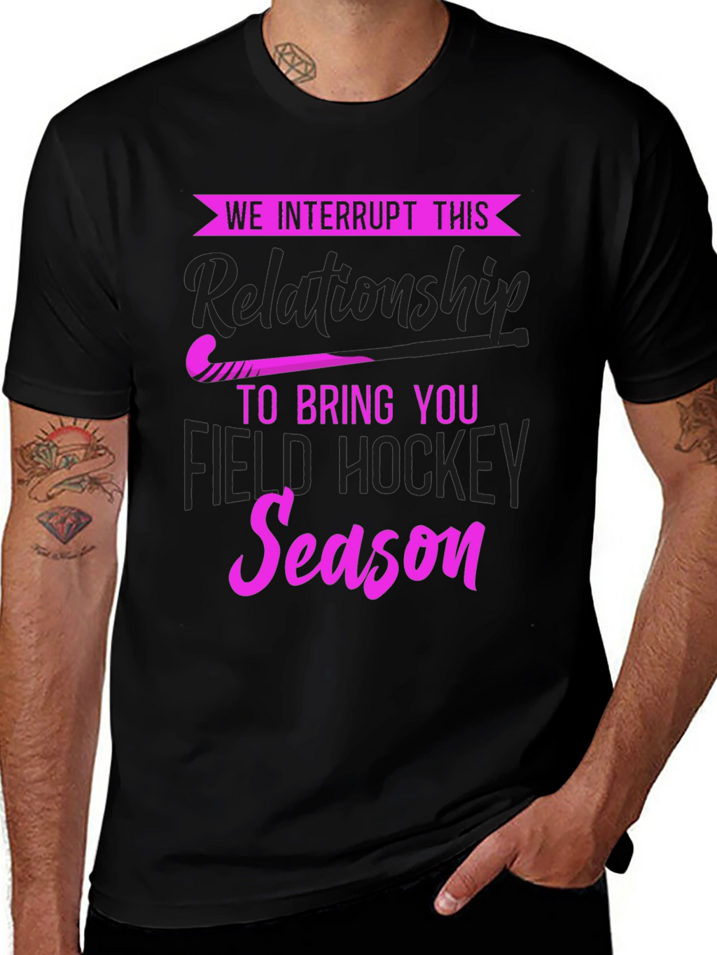 We Interrupt This Relationship Field Hockey T-Shirt