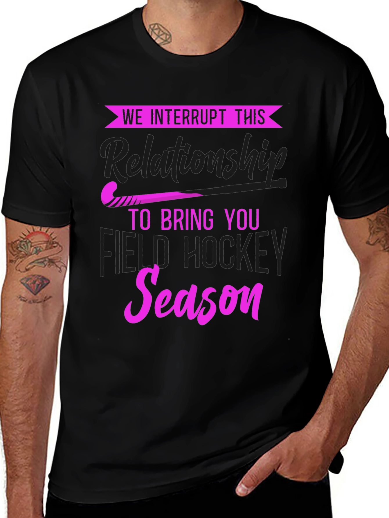 We Interrupt This Relationship Field Hockey T-Shirt