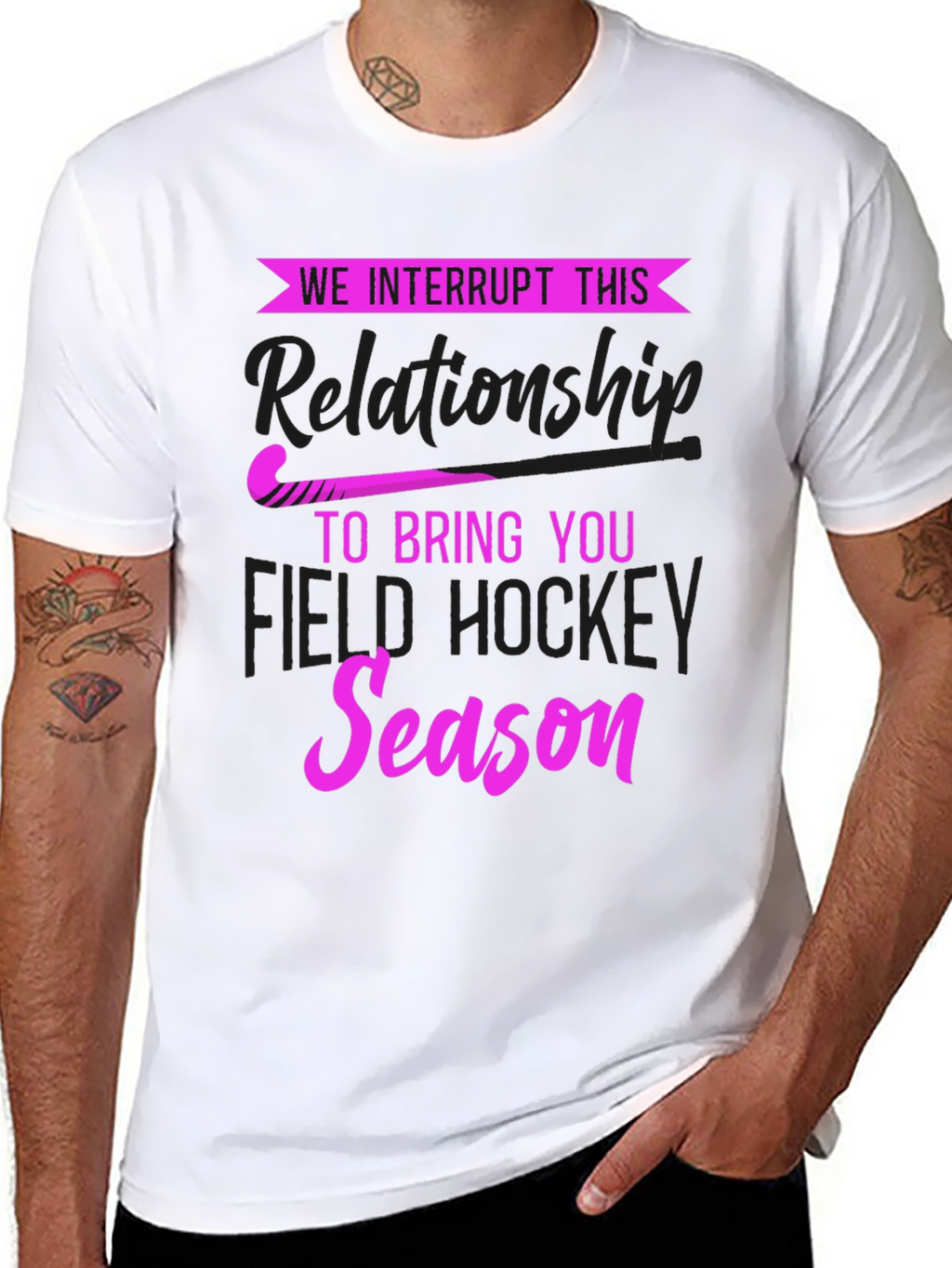 We Interrupt This Relationship Field Hockey T-Shirt