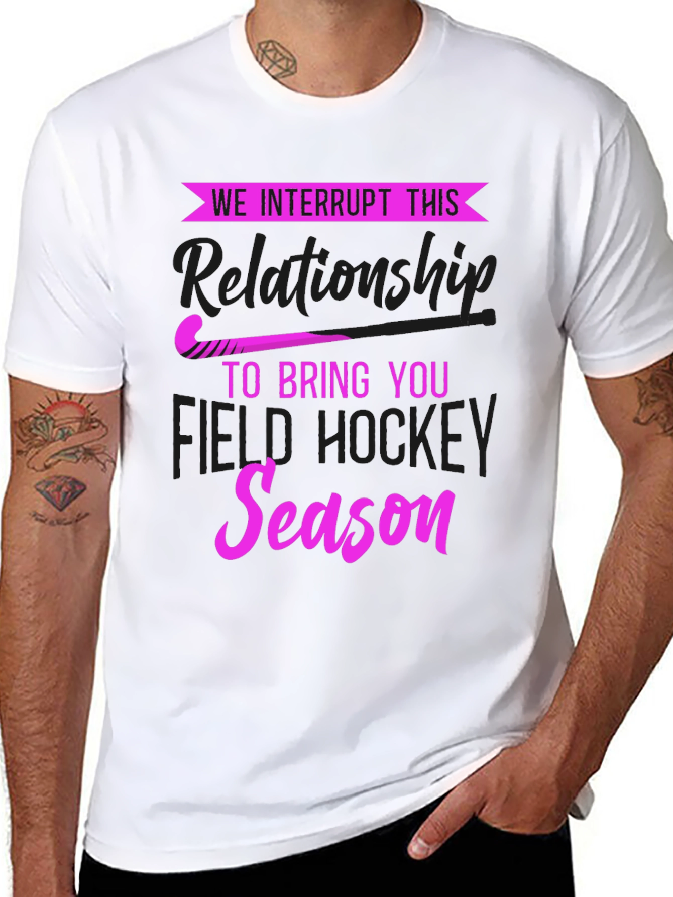 We Interrupt This Relationship Field Hockey T-Shirt