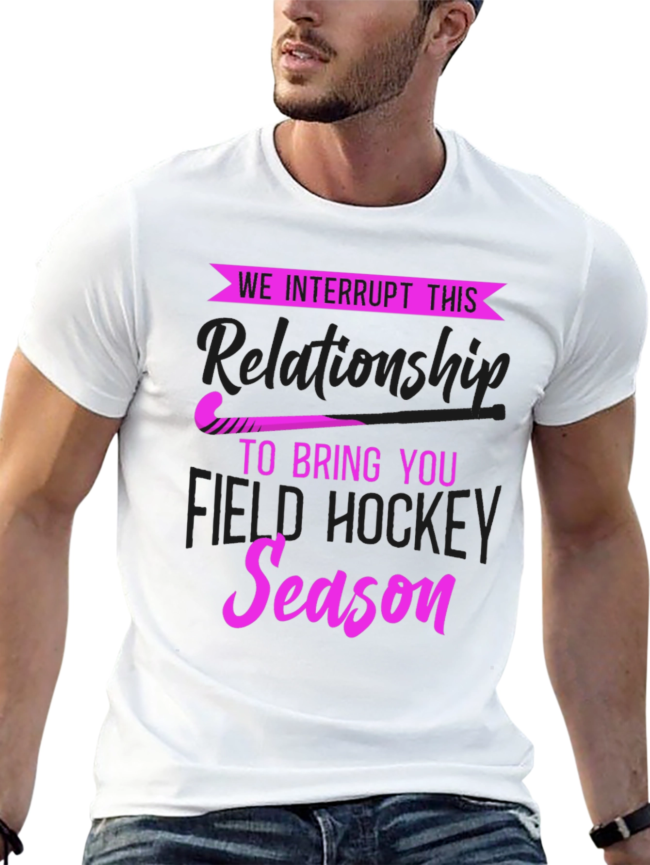 We Interrupt This Relationship Field Hockey T-Shirt