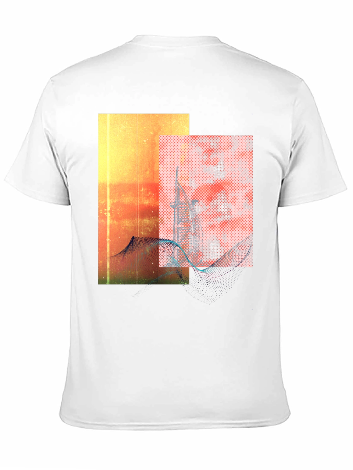 Abstract Graphic Black Tee