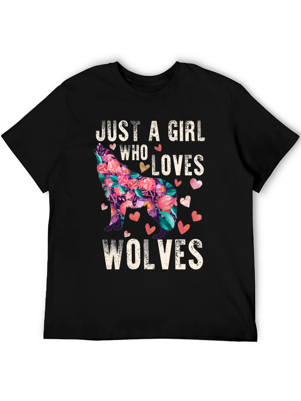 Just a Girl Who Loves Wolves T-Shirt