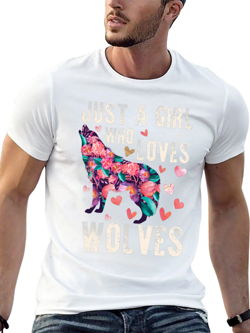 Just a Girl Who Loves Wolves T-Shirt