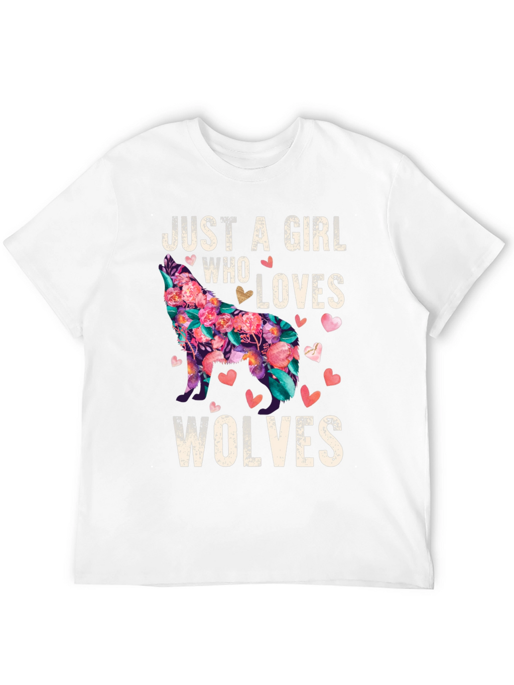 Just a Girl Who Loves Wolves T-Shirt