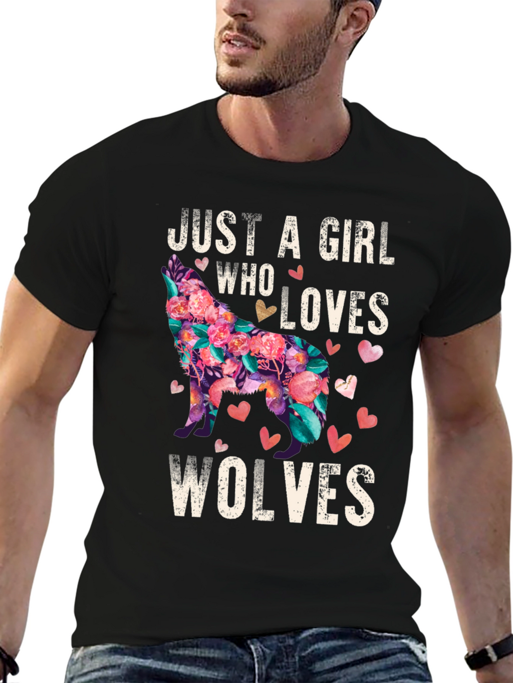 Just a Girl Who Loves Wolves T-Shirt