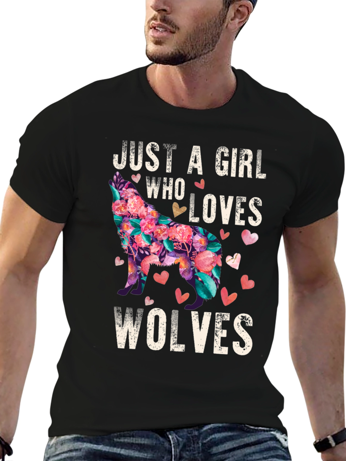 Just a Girl Who Loves Wolves T-Shirt