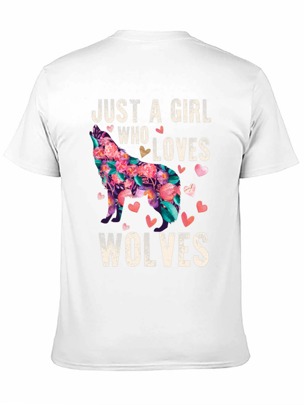 Just a Girl Who Loves Wolves T-Shirt