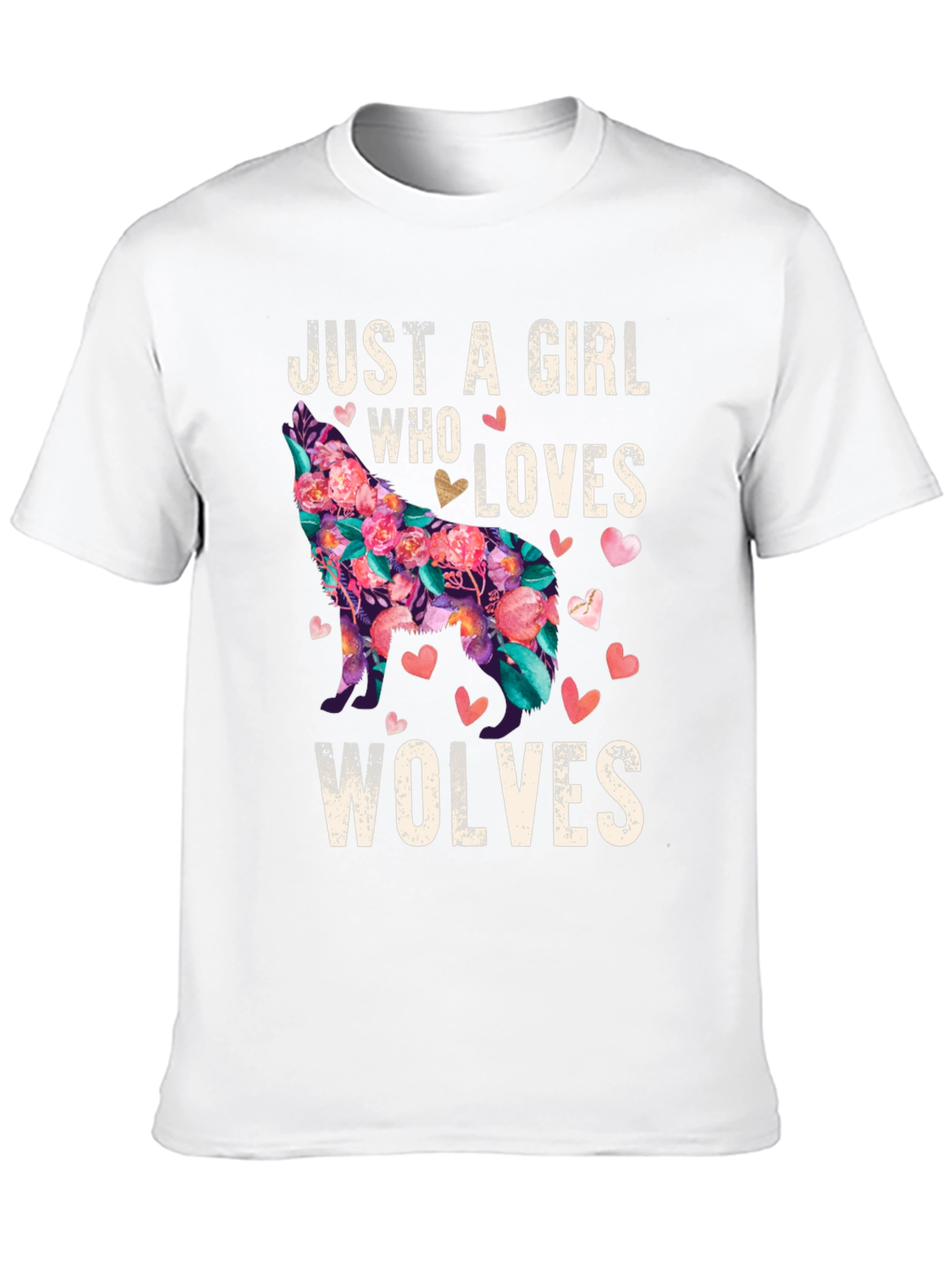 Just a Girl Who Loves Wolves T-Shirt