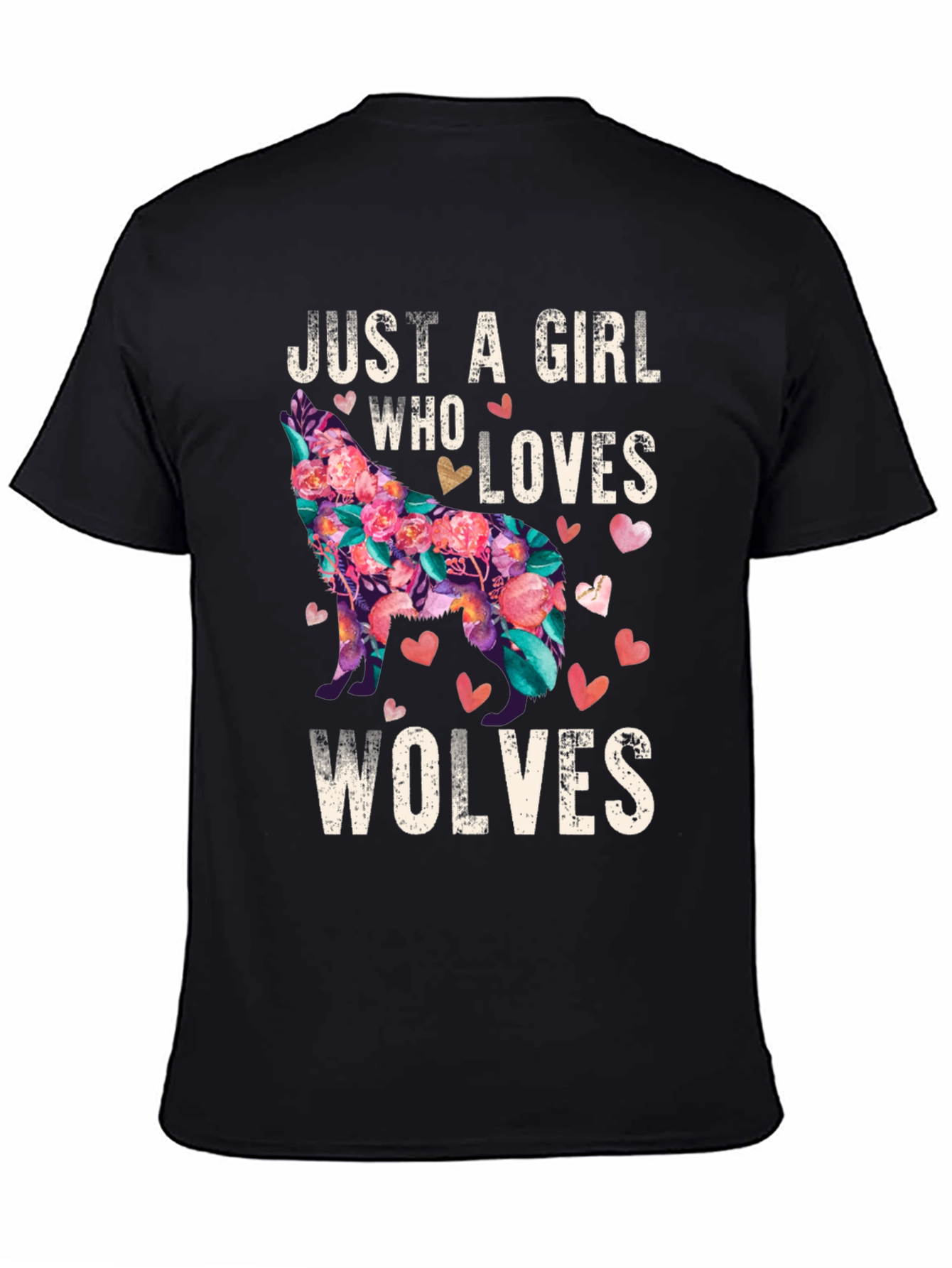 Just a Girl Who Loves Wolves T-Shirt