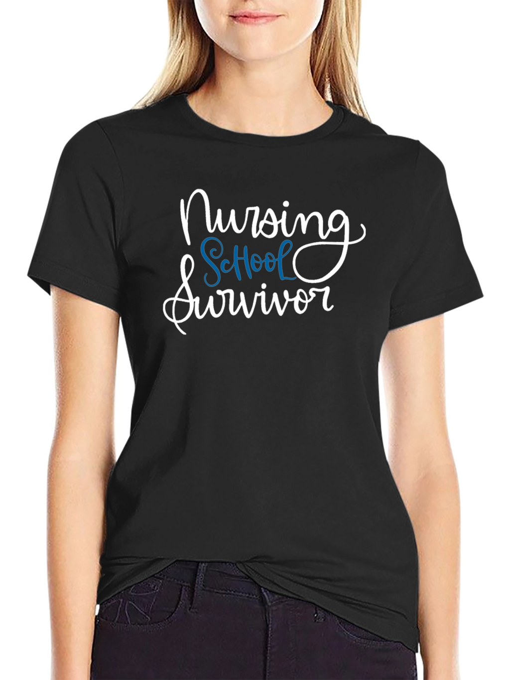 Nursing School Survivor T-Shirt - Black