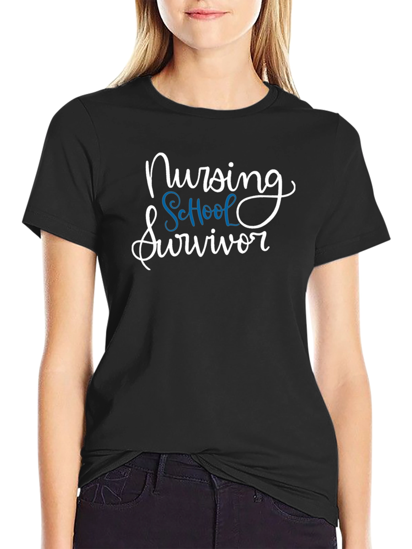 Nursing School Survivor T-Shirt - Black