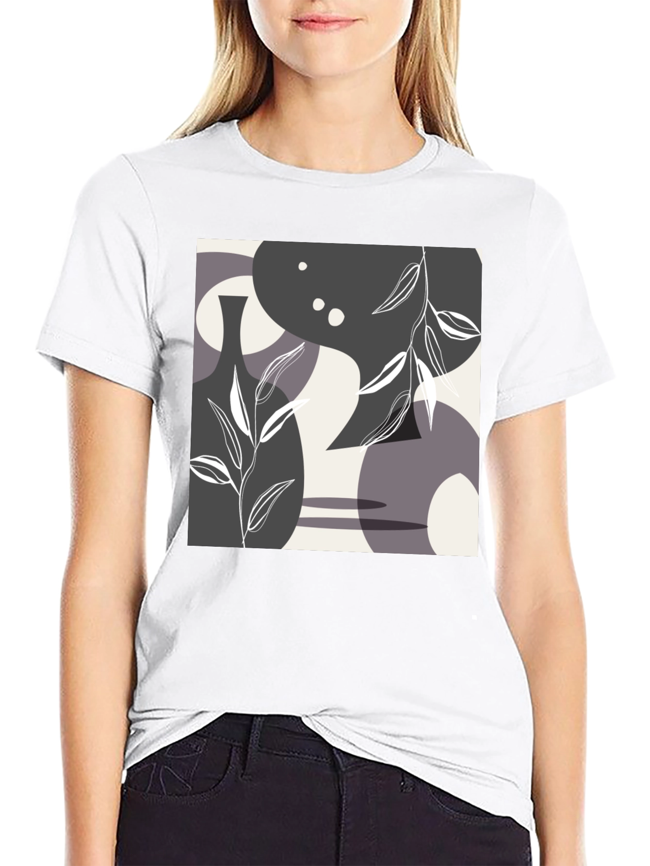 Abstract Art Graphic Tee - Modern Style
