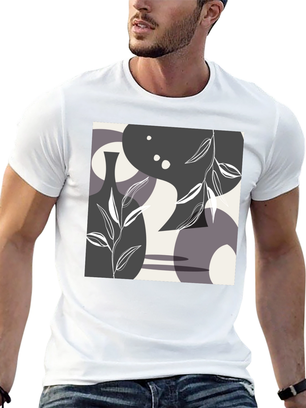 Abstract Art Graphic Tee - Modern Style