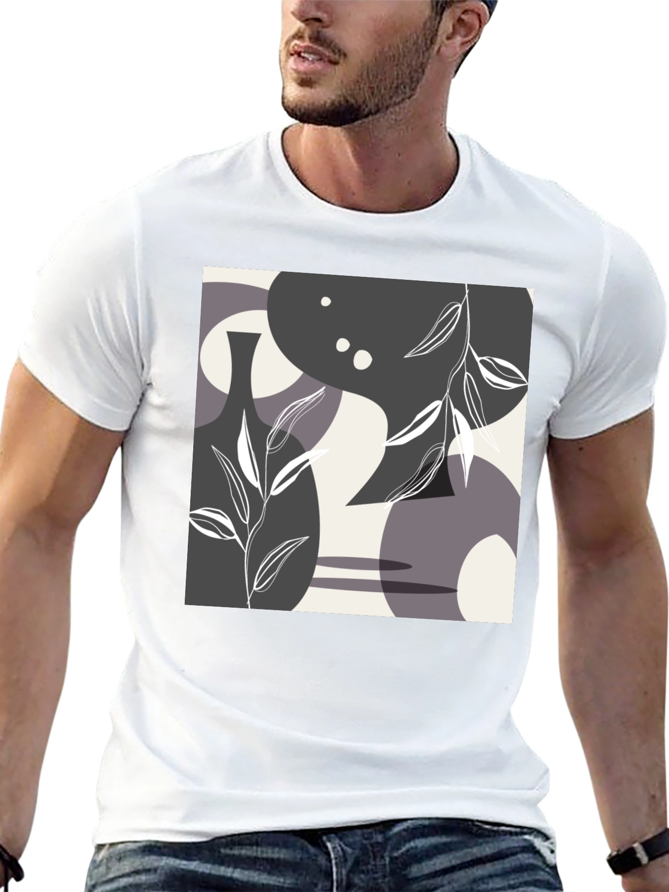 Abstract Art Graphic Tee - Modern Style