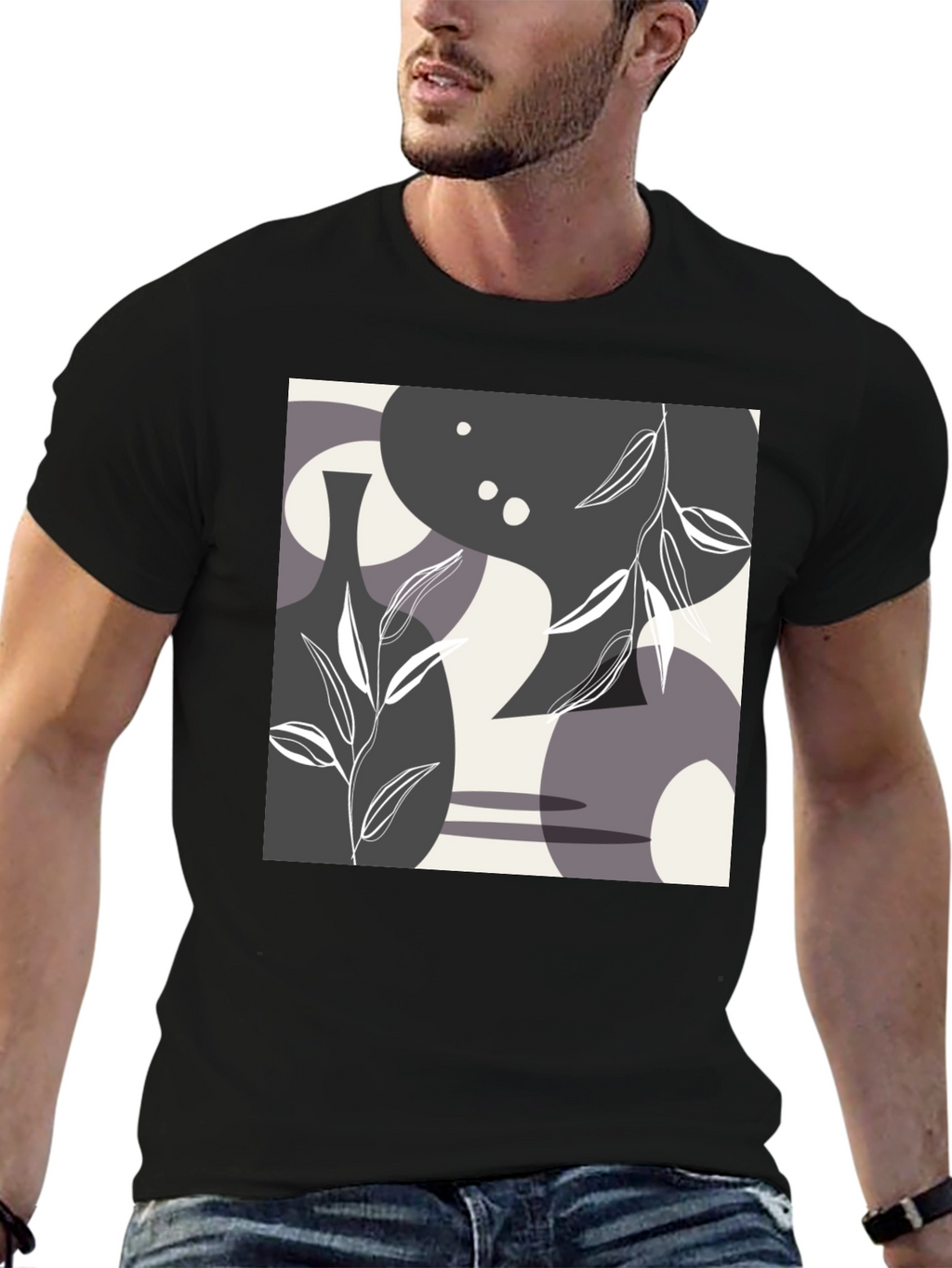 Abstract Art Graphic Tee - Modern Style