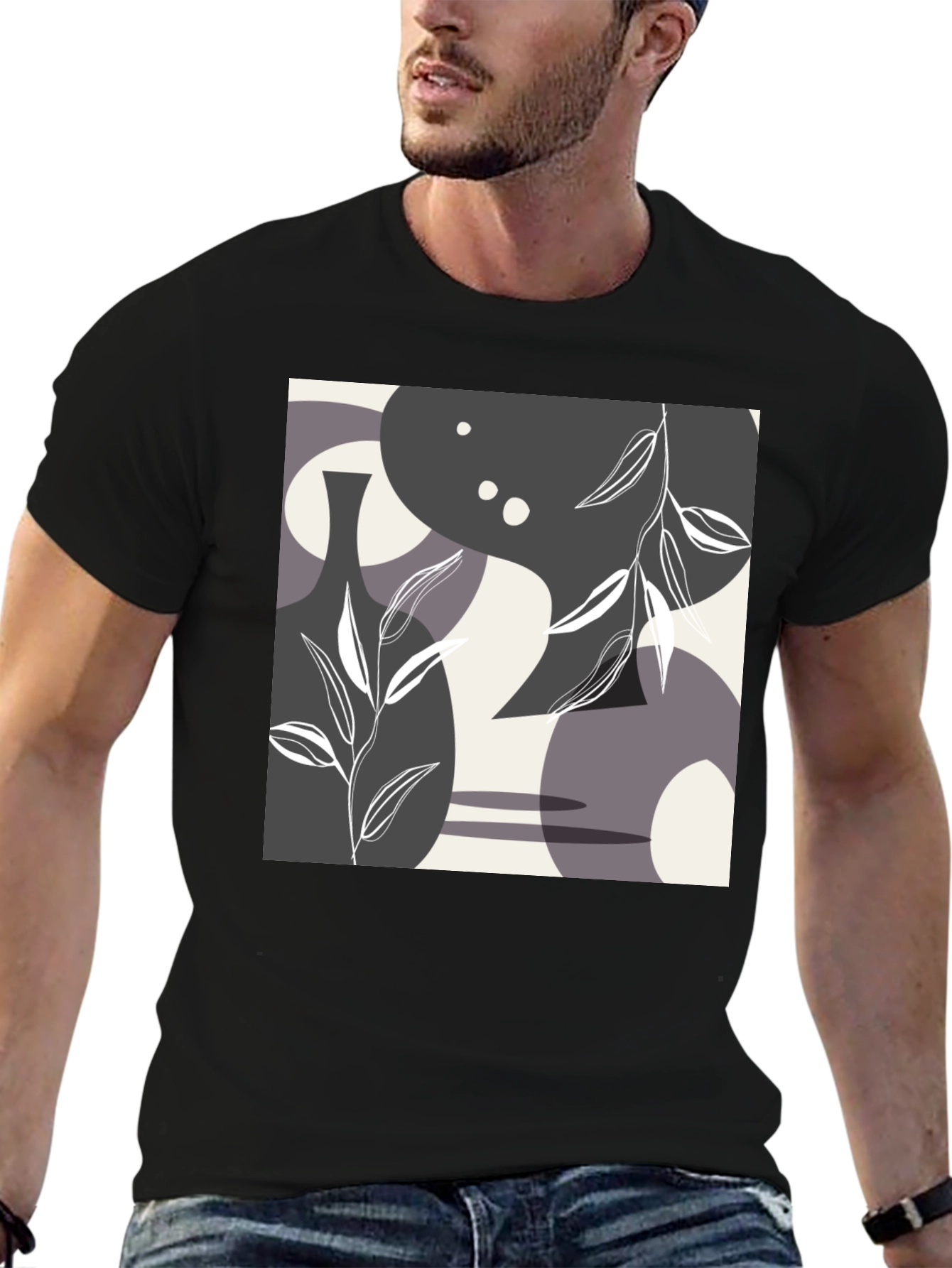 Abstract Art Graphic Tee - Modern Style