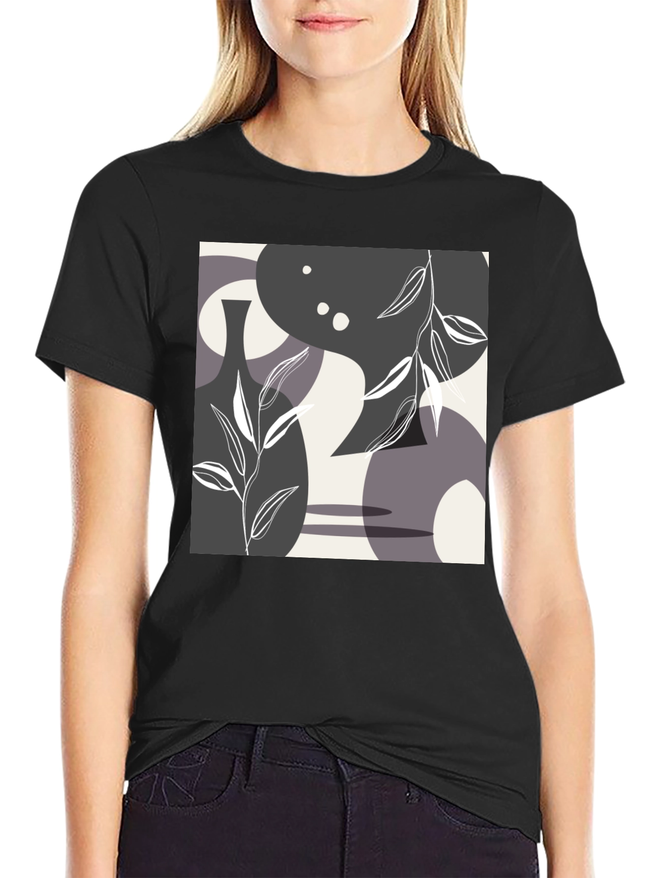 Abstract Art Graphic Tee - Modern Style