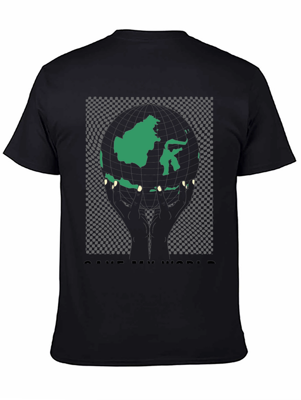 Save My World Graphic Tee - Black