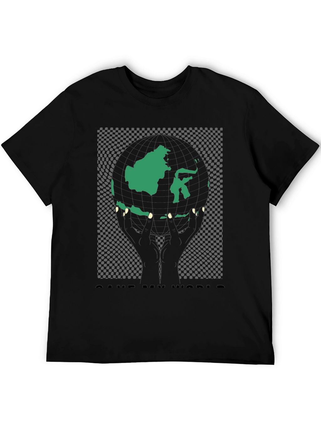 Save My World Graphic Tee - Black